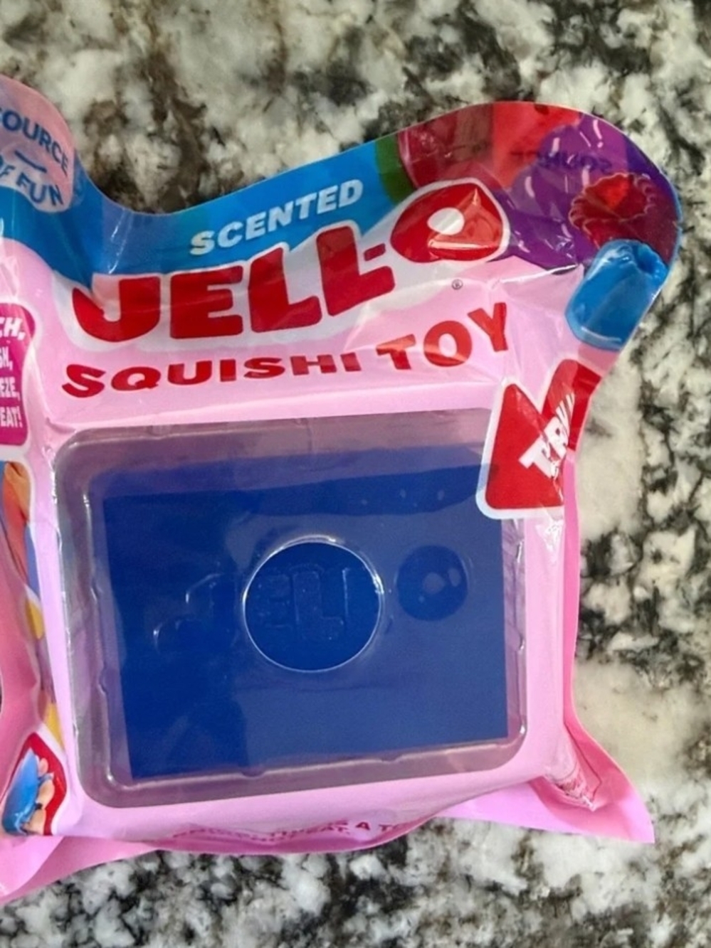 Blue Jello-O Scented Squishy